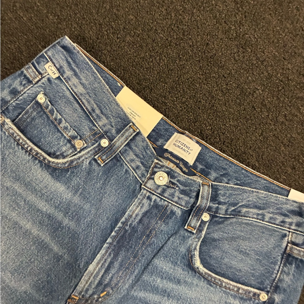 Citizens Of Humanity Lindz Low Rise Easy Straight Jeans Vintage Blue SZ 26 NWT - Picture 5 of 8
